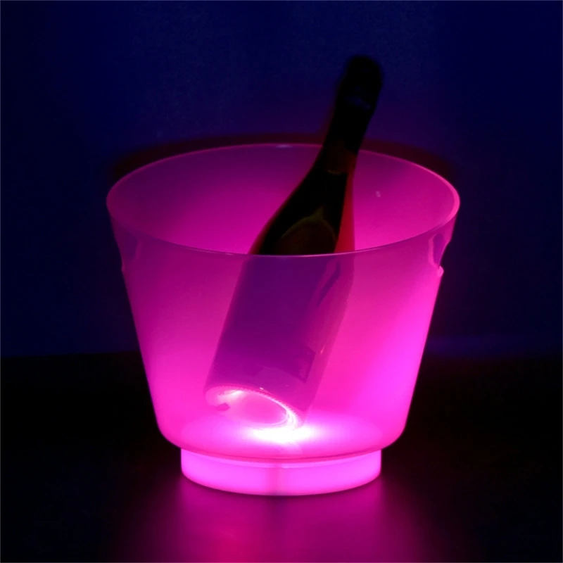  Parties Ready Beverage Chiller With Multicolored LED Light Durable PP Materials Spacious Interior Ergonomic Carrying Handle
