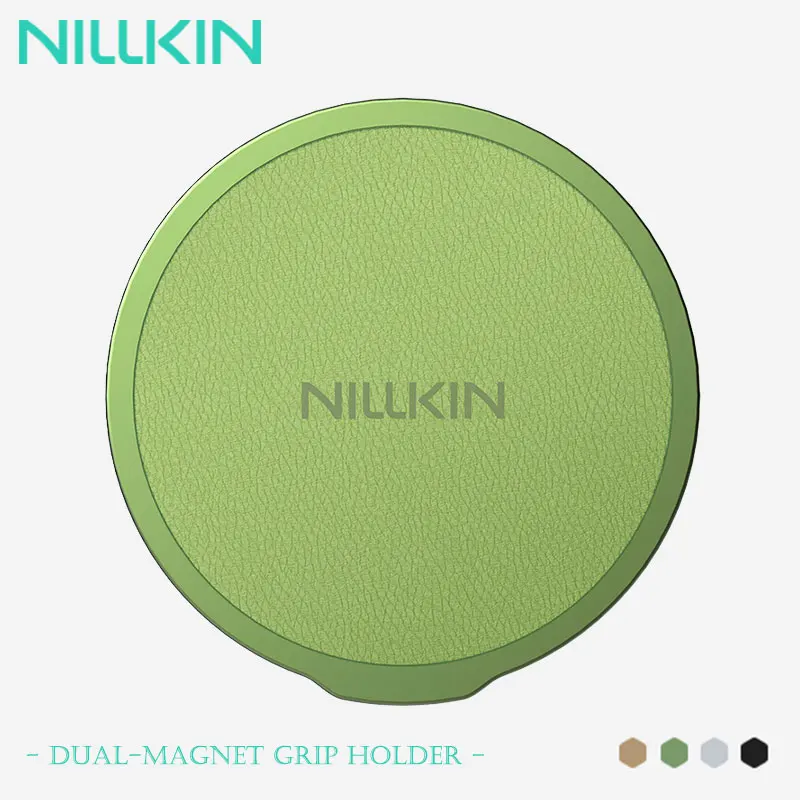 NILLKIN Support de poignée à double aimant, aimant militaire 360 °   Support, support pliable + anneau antidérapant, trépied pour tablette Android/iOS compatible