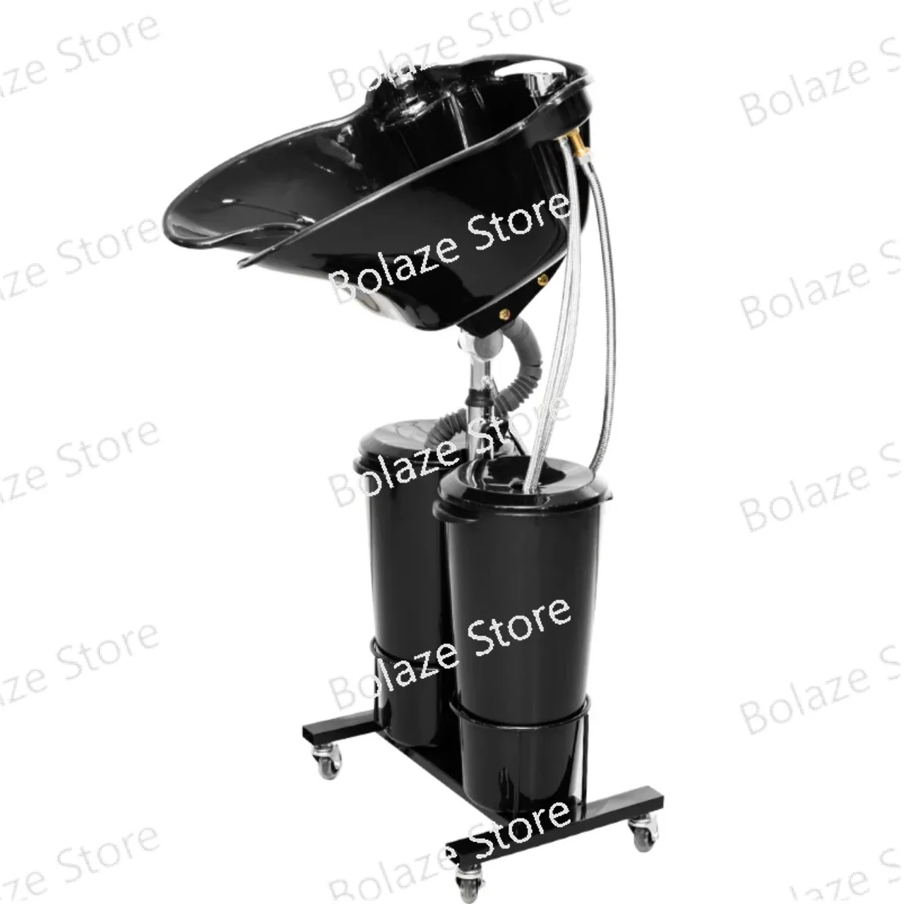 Patient pregnant elderly barber shop sitting shampoo chair hair salon moving vertical wash basin wash basin