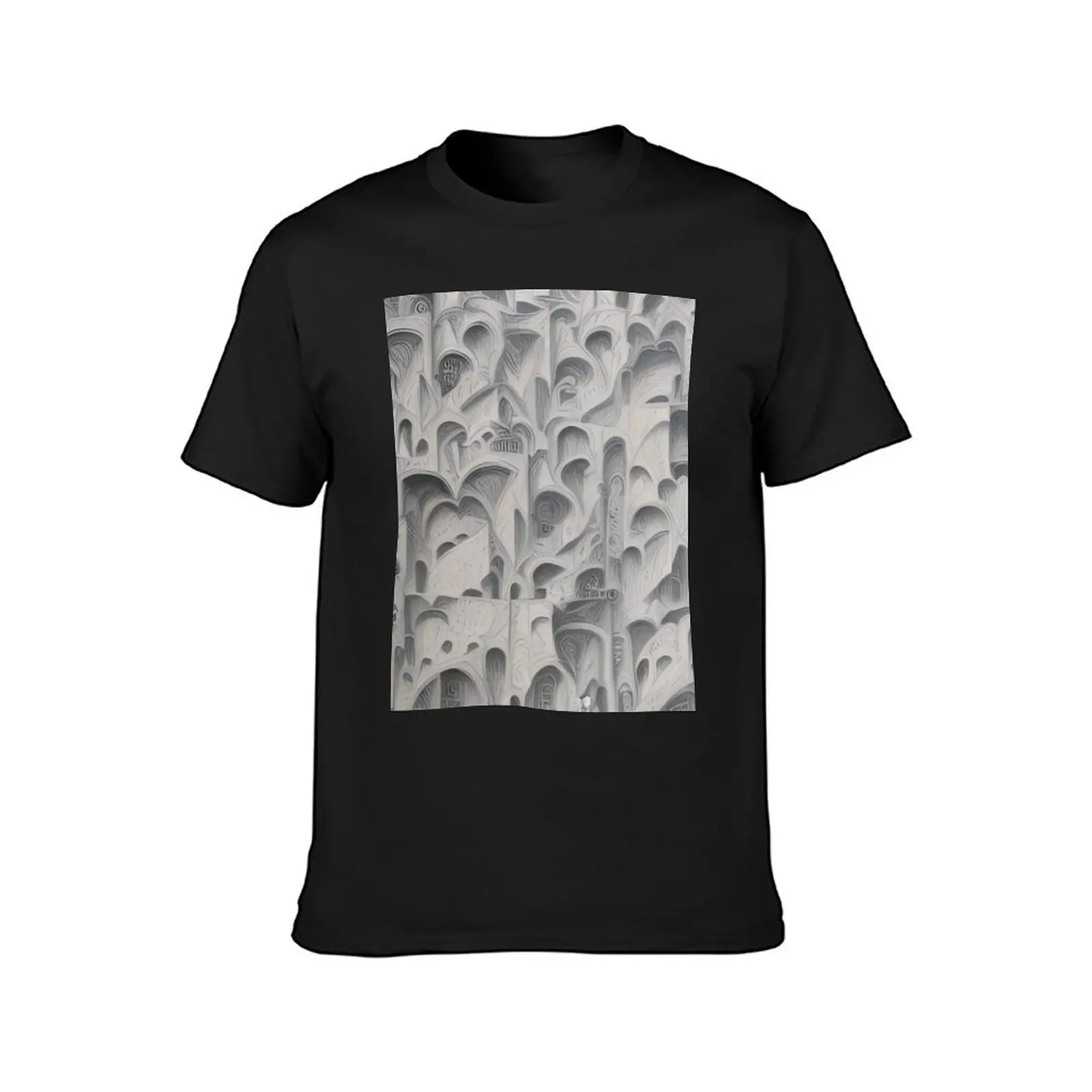 Ornate carvings T-Shirt new edition blanks heavyweight t shirts for men