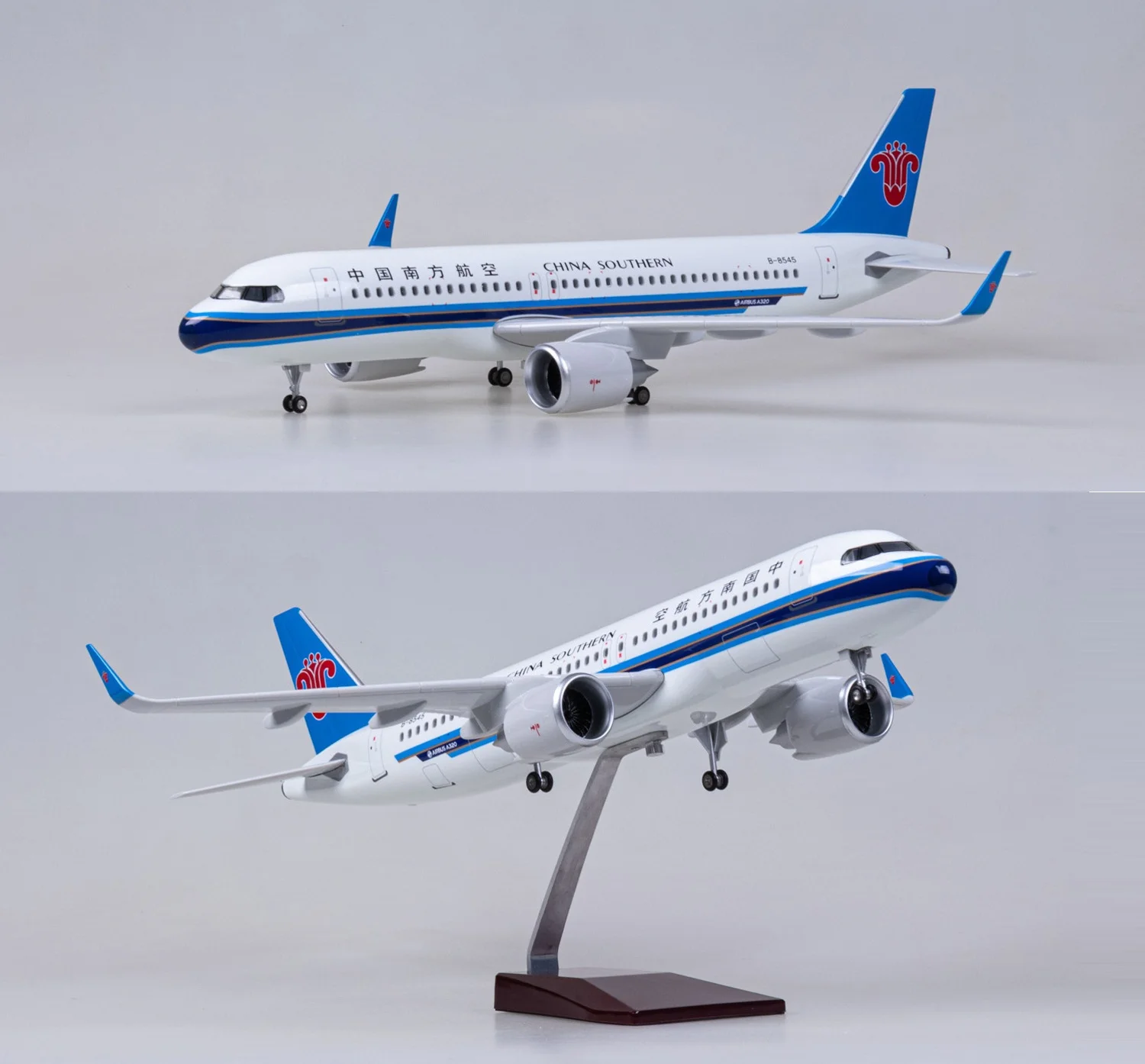 Planes Kits Display 47CM Scale Airplane Model A320 China Southern Airlines Resin Diecast Aircraft Flight Machine Model