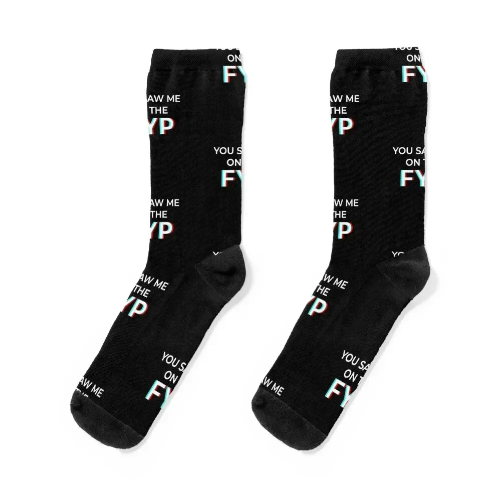 You Saw Me On The FYP Socks Toe sports tennis Woman Socks Men's