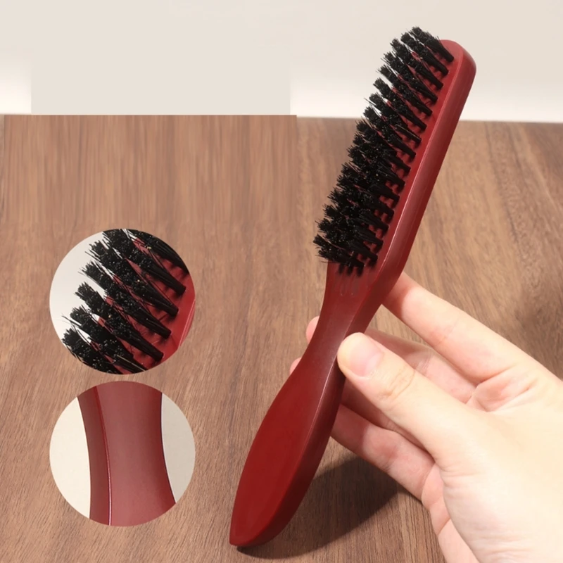 فرشاة اللحية فرشاة شعر الخنزير اللحية فرشاة الشارب فرشاة الحلاقة سهلة الاستخدام دروبشيبينغ