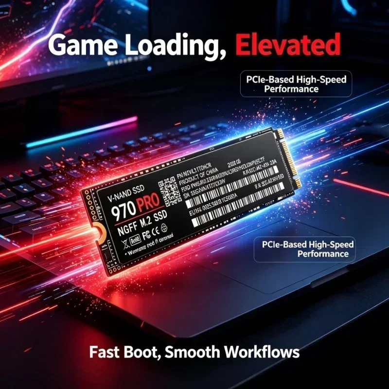 970 PRO M.2 NGFF 2280 SSD Internal Solid State Drive 2TB 4TB High Speed Transfer Hard Disk for Laptop Notebook Desktop Computer