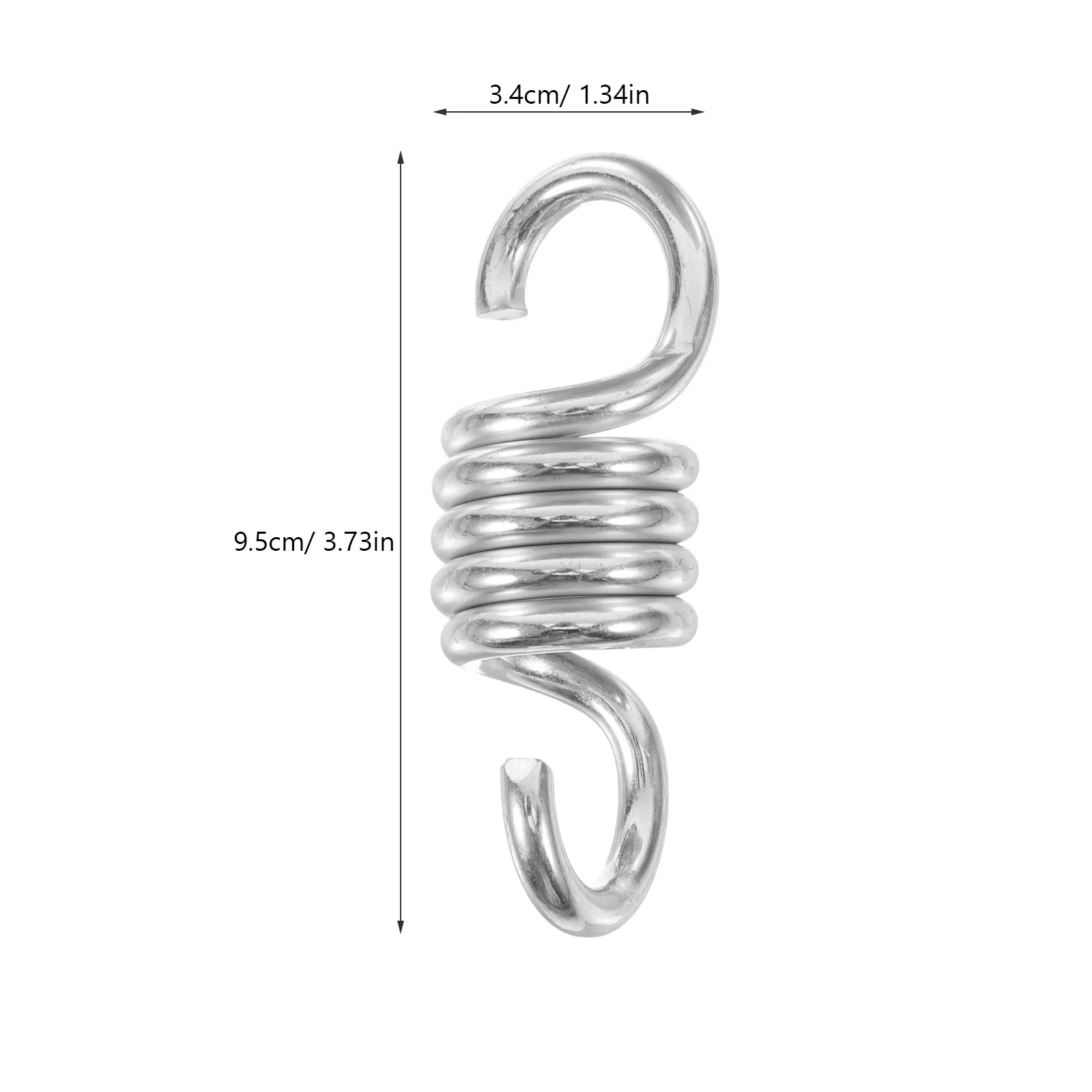 2Pcs Metal Swing Spring Replacement Heavy Duty Galvanized Surface for Hammock Chair Porch Swing Suspension Hanging Chair Spring