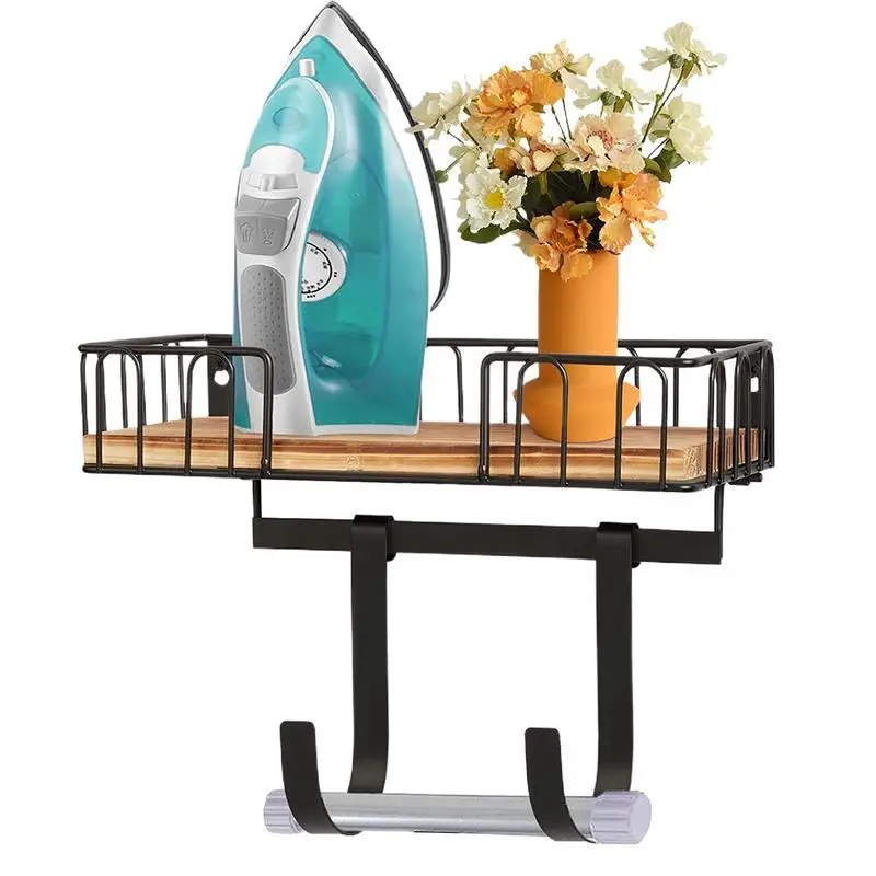 Wall Mounted Ironing Board Hanging Rack Easy To Install Metal Iron Ironing Board Holder Laundry Room Decoration And Storage rack