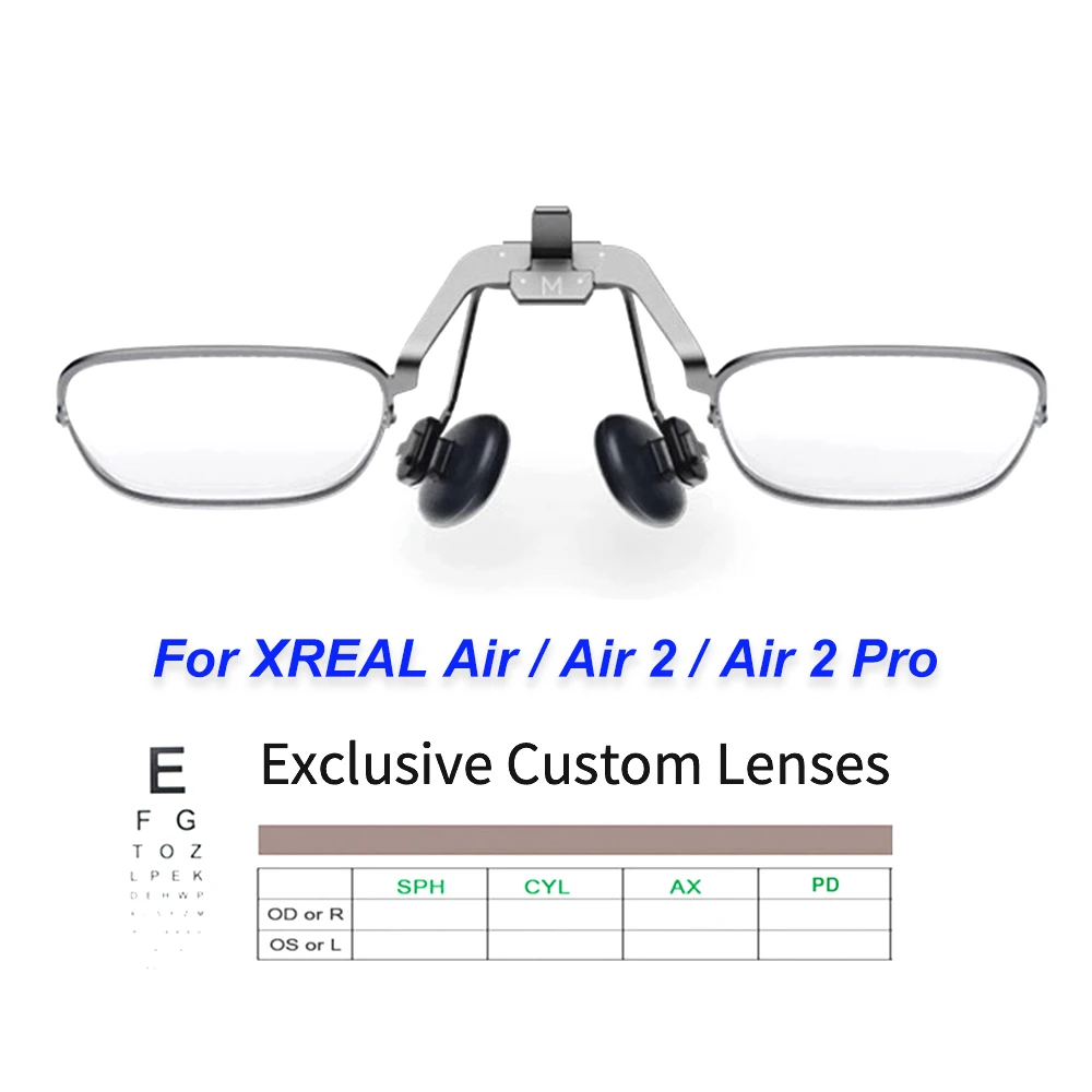 Xreal Air/Air 2/Pro/One Myopia Lens Custom Degree Smart AR Glasses Aspheric Resin Anti-Radiation Anti-Blue Anti-glare Lenses