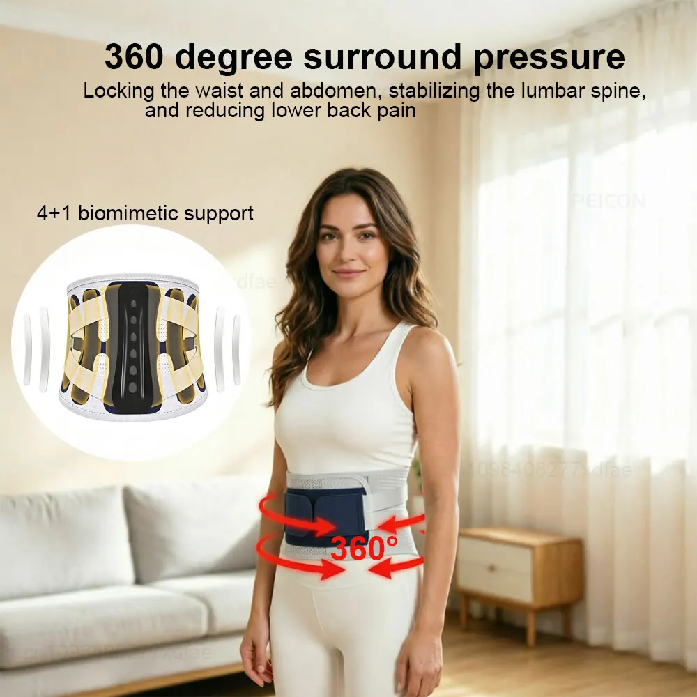 Back Brace Lumbar Support Belt for Lower Back Pain Waist Protection Adjustable Men Women Waist Lumbar Lower Back Support Brace