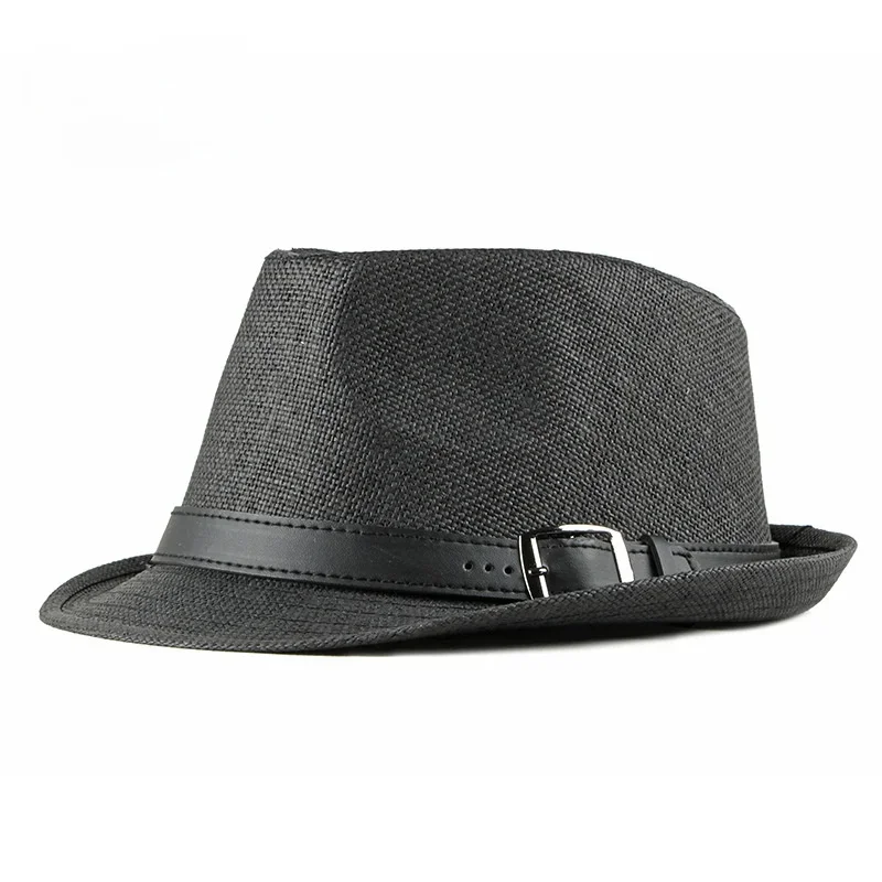 Men's and Women's Outdoor England Style Gentleman Hat Spring and Autumn Belt Small Bowler Hat Jazz Hat Sun Cap