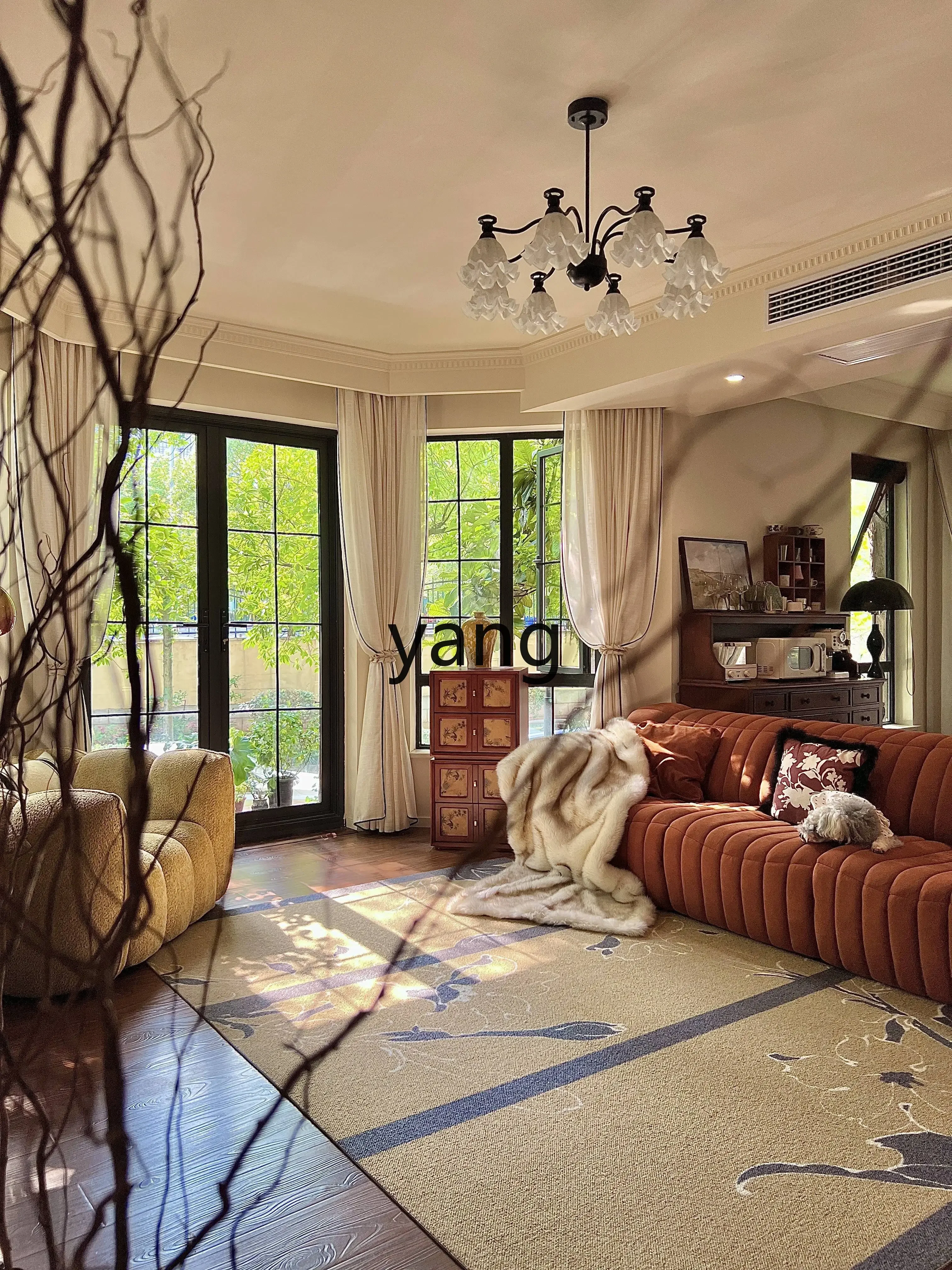 

LTT dirt-resistant light luxury high-end living room coffee table household wool carpet bedroom floor mat