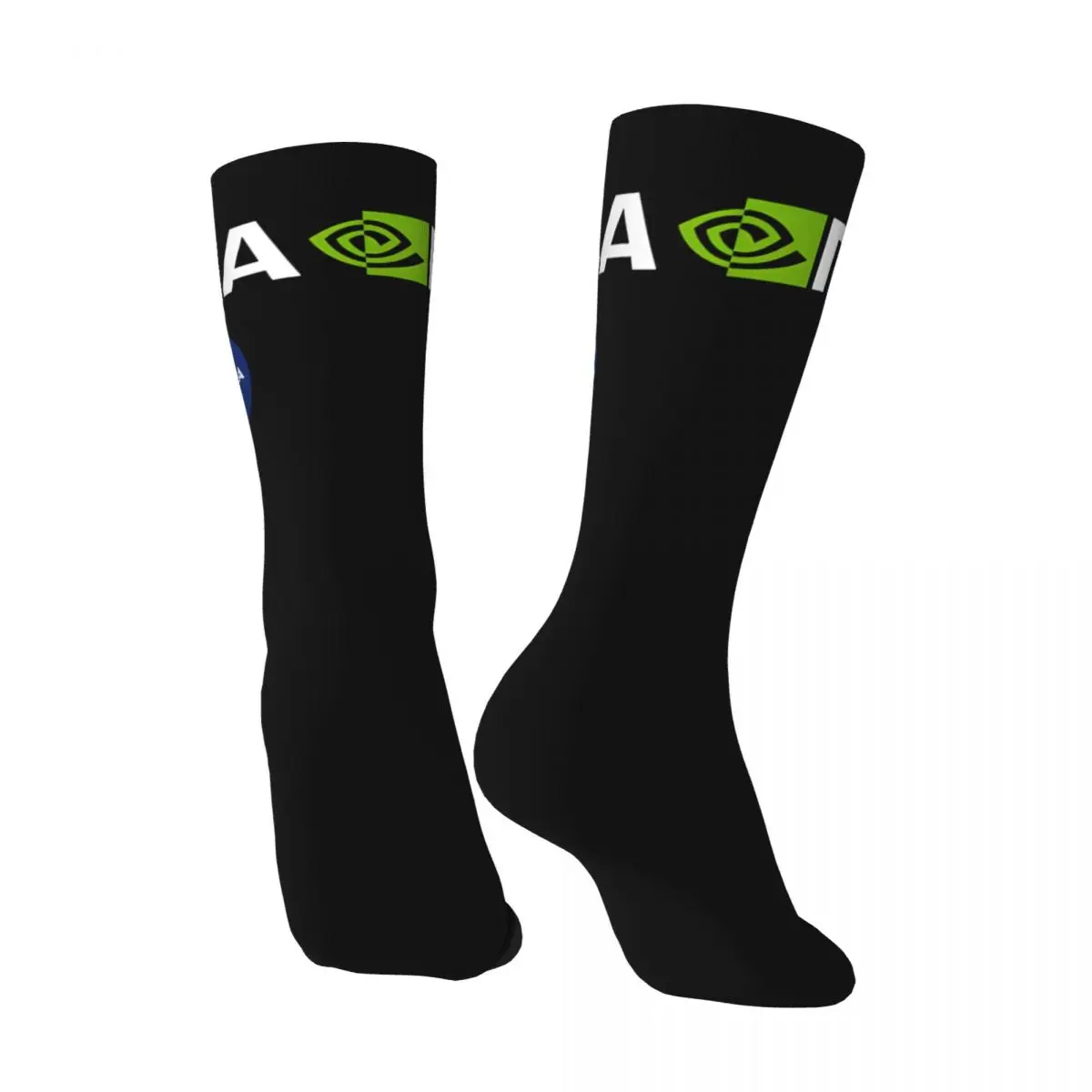 Vintage Awesome Men's compression Socks Unisex Nvidia Harajuku Pattern Printed Novelty Crew Sock