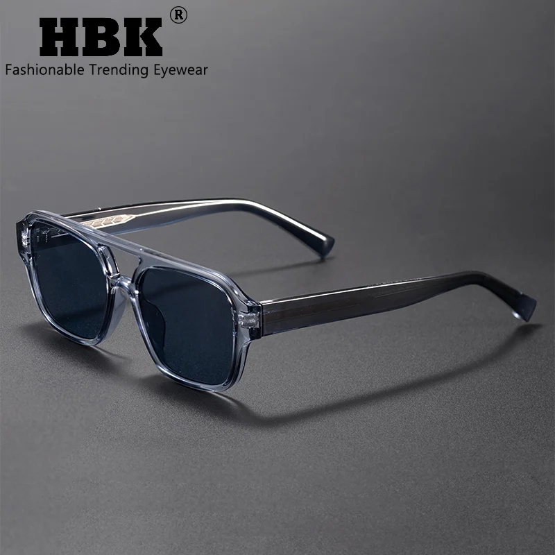 

HBK панк солнцезащитные очки мужские классические PFlat Top квадратные двойные мосты солнцезащитные очки женские летние уличные путешествия пляж идеальный выбор
