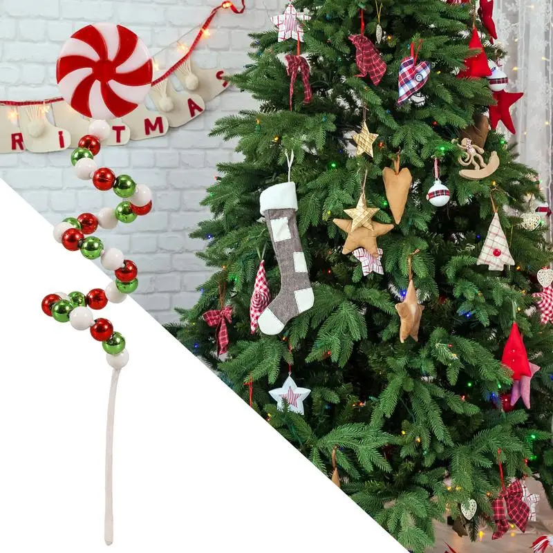 Christmas Picks Decorations Spiral Candy Bar Christmas Tree Decorations Two-color Windmill Bell Cuttings Christmas Tree Decor