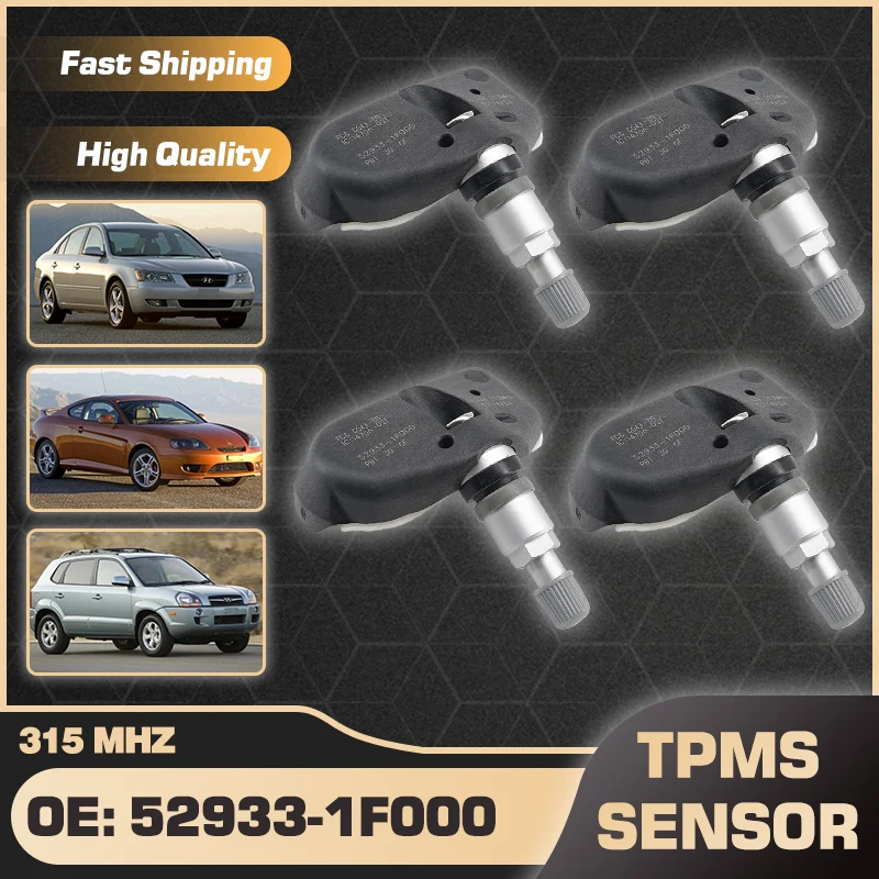 

Датчик давления в шинах автомобиля TPMS 315 МГц для Hyundai Sonata 2005-2008 Hyundai Tiburon 2002-2010 Hyundai Tucson 2004-2010 529331F000