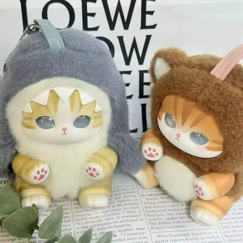 

In Stock Kawaii Mofusand Vinyl Series Toys Shark Cat Surprised Box Toy Ornaments For Kids Birthday Girl Gift Pendant Replica