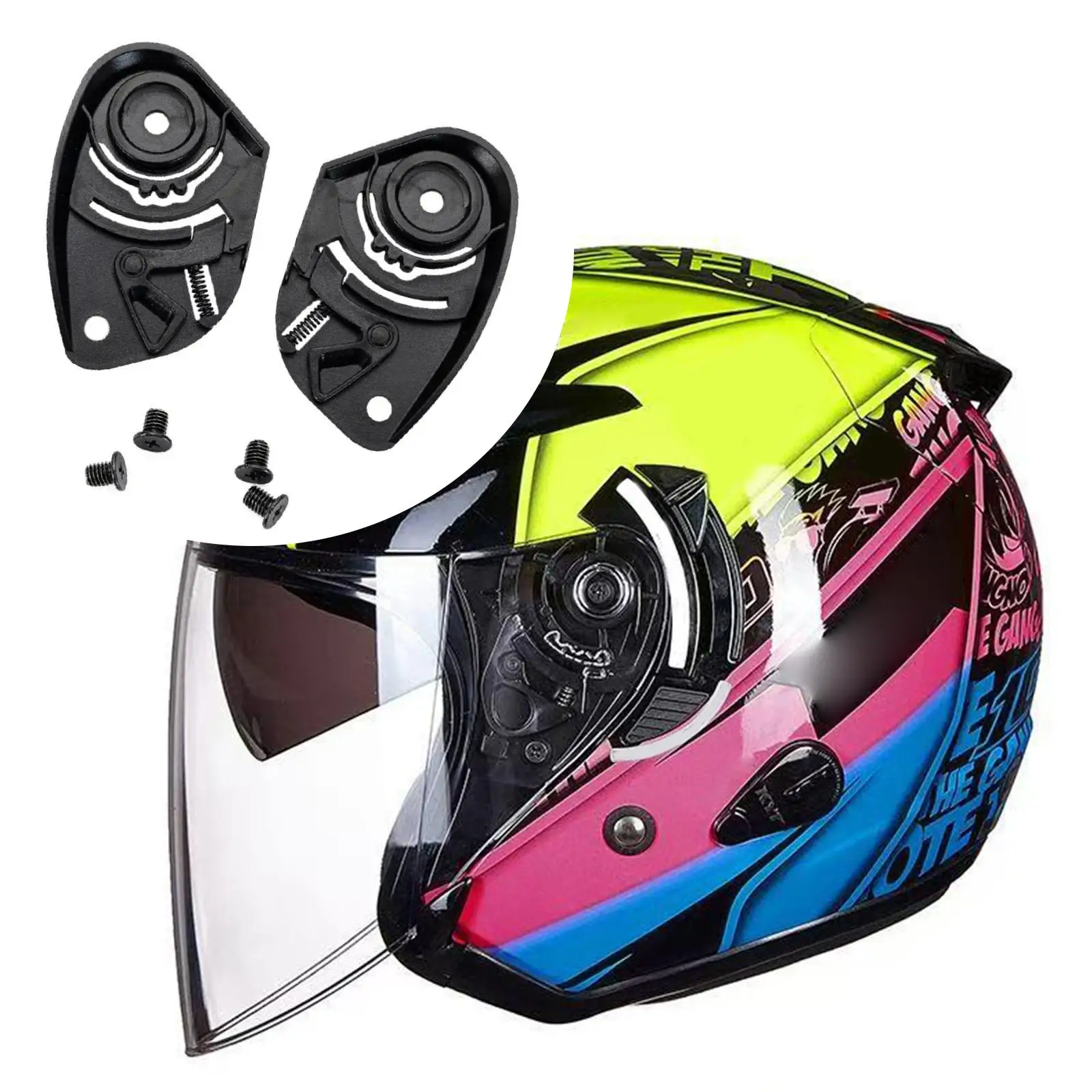 

2Pcs Open Face Helmet Bases Helmet Bases Sturdy Practical Repair Tools Easy to