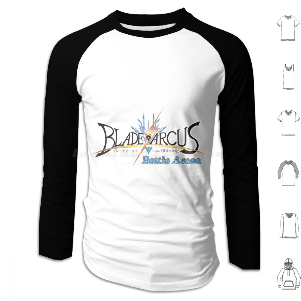 Blarcus Hoodies Long Sleeve Some Japanese Game Found Gaming Blade Arcus Battle Shining Lightening Bolt