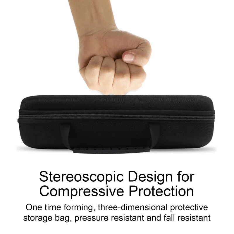 Microphone Case Dual Microphones Carrying Bag Mic Bag Storage Box Case Water-resistant Shock-proof for Storing 2 Microphones