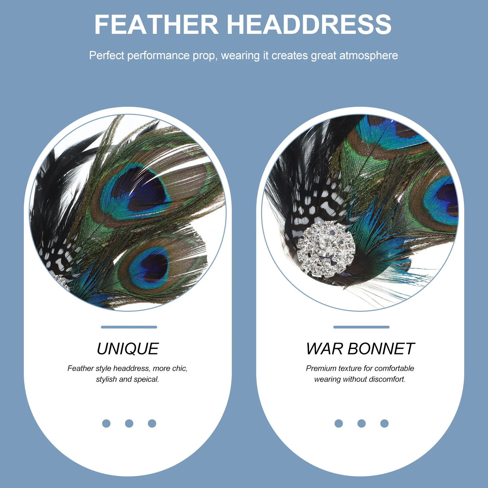 

Headdress Premium Soft Design Fascinator Headwear for Wedding Party Performance Costume Accessory Dance Event
