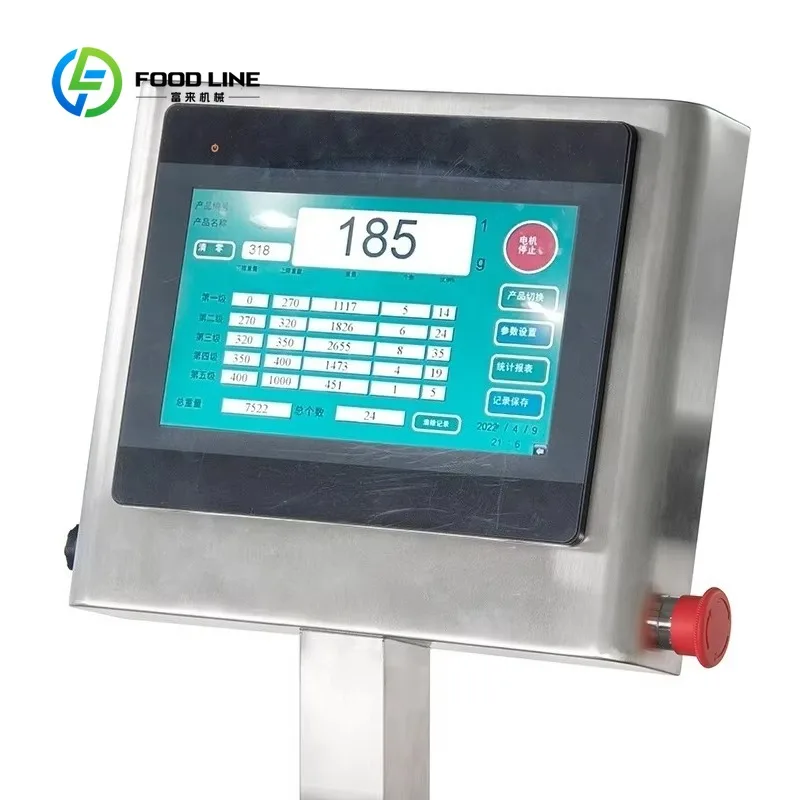 Customized High Efficiency Fish Sorting Machine Automatic Weight Grading Equipment Stainless Steel for Seafood Processing Plant