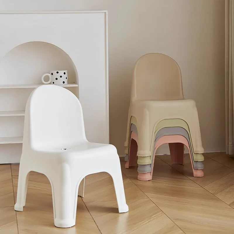 Friendly cooked glue fat stool household kindergarten non-slip back chair coffee table bathroom shoe change small stool