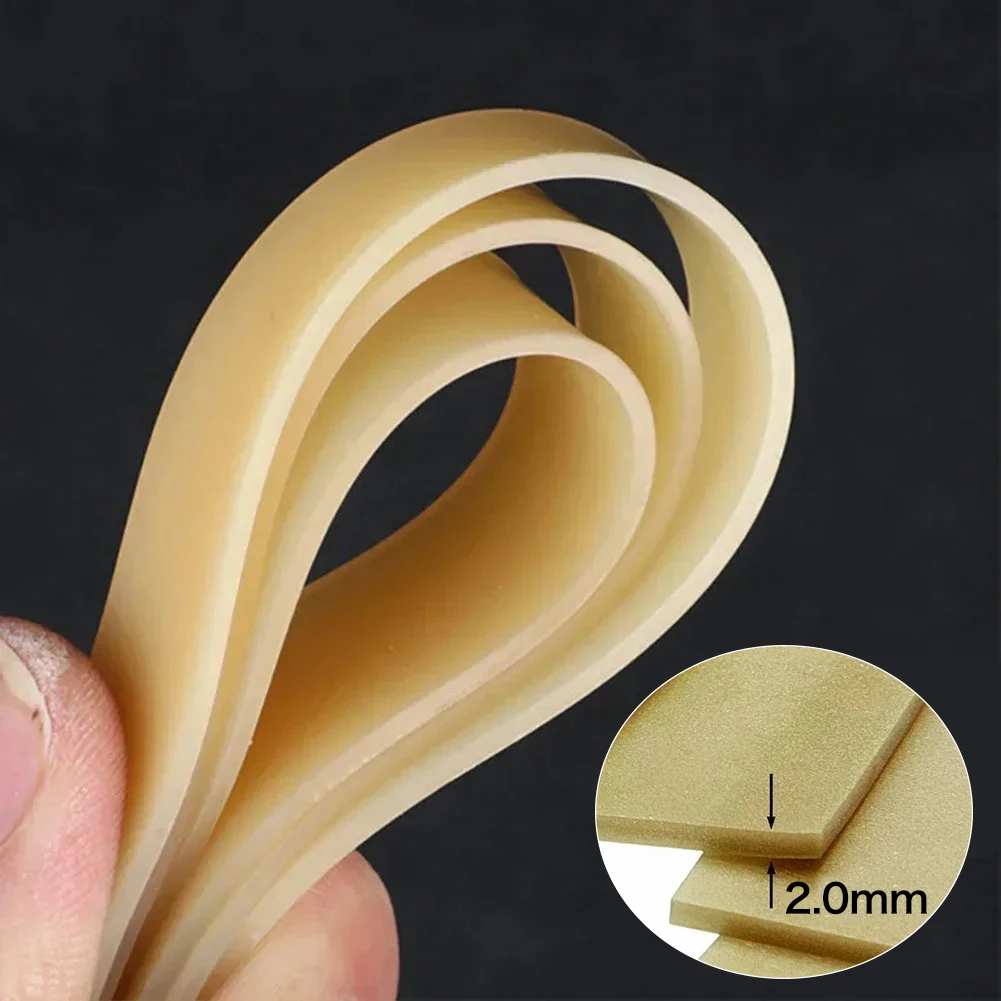 2/4/6 Pcs Thickened Hunting Rubber Bands 2.0Mm Outdoor Shooting Accessories, High Elasticity High-Quality Latex Rubber Bands