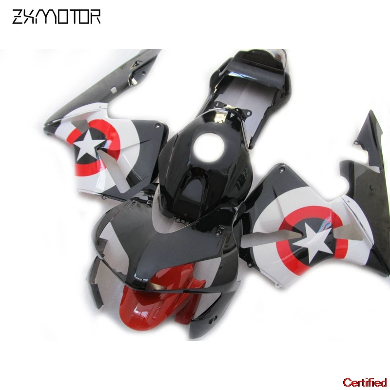 

Upgrading ZXMT Motorcycle Fairing Kits For Honda CBR600RR F5 2003 2004 Black Red Fairing Set Cbr 600 Rr F5 03 04 CX12