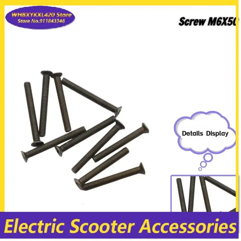 10Pcs M6X50 Setscre…