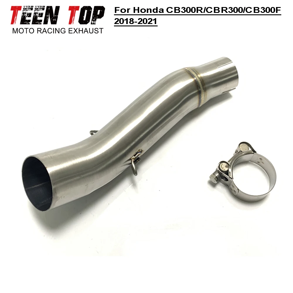 For Honda CB300R/CBR300/CB300F Motorcycle Exhaust Modified System exhaust Muffler Modified Middle Link Pipe 2018-2021