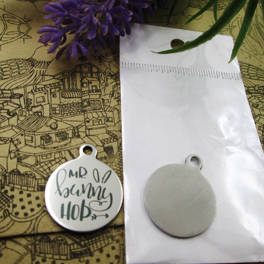 

20pcs/lot--"mr bunny hob"stainless steel charms more style for choosing DIY Charms pendants for necklace