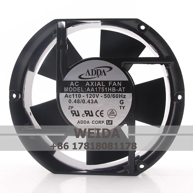 Original Genuine AC110V Yongda Elevator Special Inverter Large Air Volume 172x150x51MM AA1751HB-AT Cooling Fan