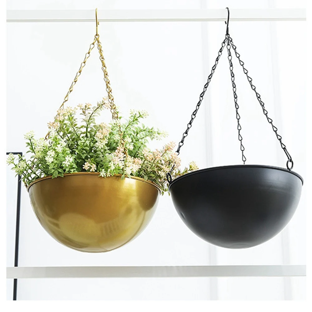 

Крытый декоративный подвесной плантатор, металлический художественный декор, подвесная корзина для суккулентов, садовые аксессуары-новые