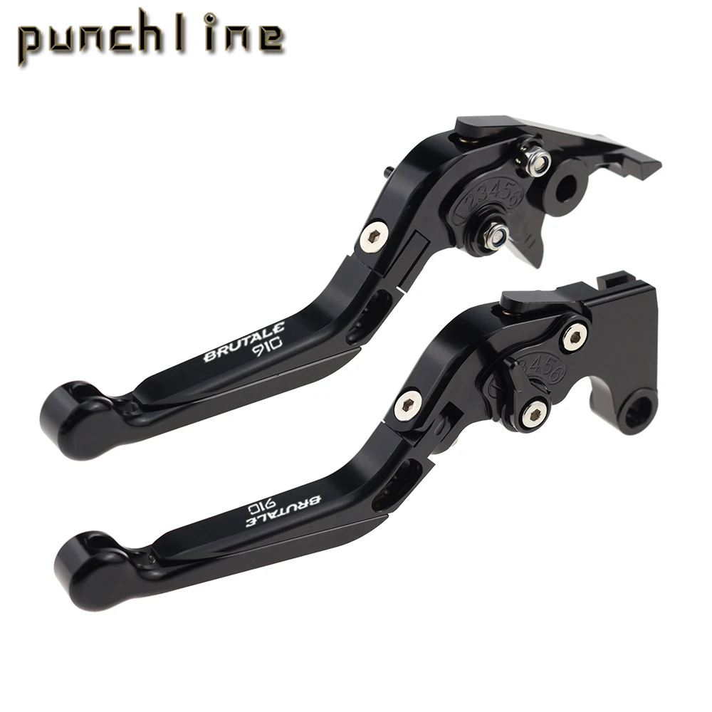 Fit For BRUTALE 4 910R 05-08 BRUTALE 910S 2003-2011 Motorcycle CNC Accessories Folding Extendable Brake Clutch Levers Handle Set