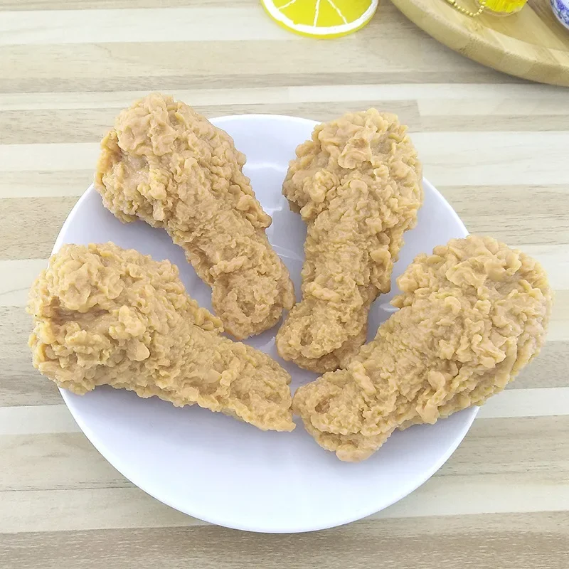 Chicken Nuggets Simulation Keychain French Fries Food Key Chain Chicken Leg Wings Restaurant Ornaments Chef Gift Cook Keyring