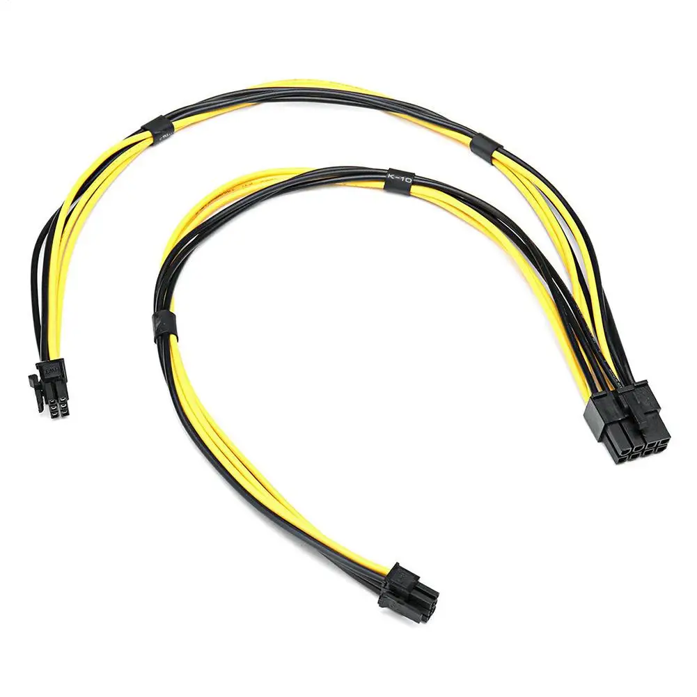 37cm Video Card Graphics Card 18AWG Duals 6 Pin to 8 Pin Male PCI-E Power Cord ForMac Pro PCI-E GPU Power Data Cable Splitter
