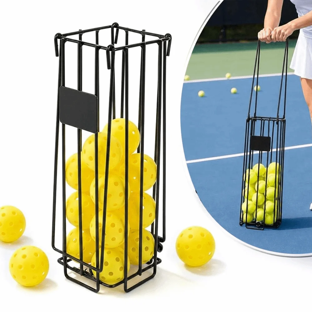 panier-de-ramassage-de-balles-de-pickleball-portable-poignee-ergonomique-acier-inoxydable-grande-capacite-durable