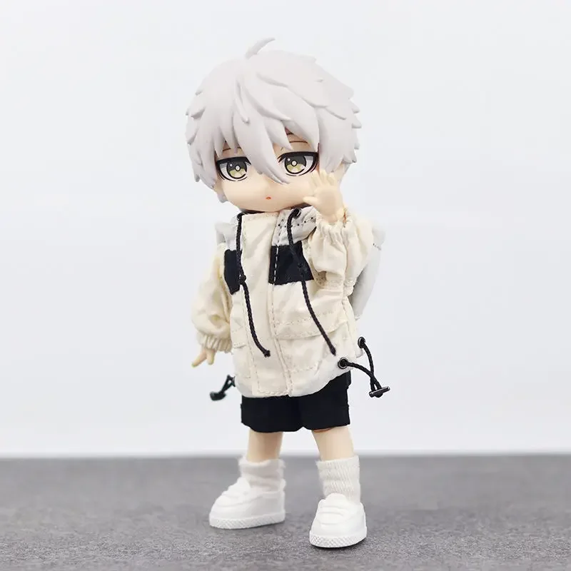 ตุ๊กตาขยับแขนขาได้เคลื่อนย้ายได้ตุ๊กตาตุ๊กตา Ob11 nagi Seishiro BJD ที่ล็อคสีน้ำเงินตุ๊กตาพลาสติกพีวีซีรูปปั้นรูปปั้นทั้งชุดของขวัญของสะสม