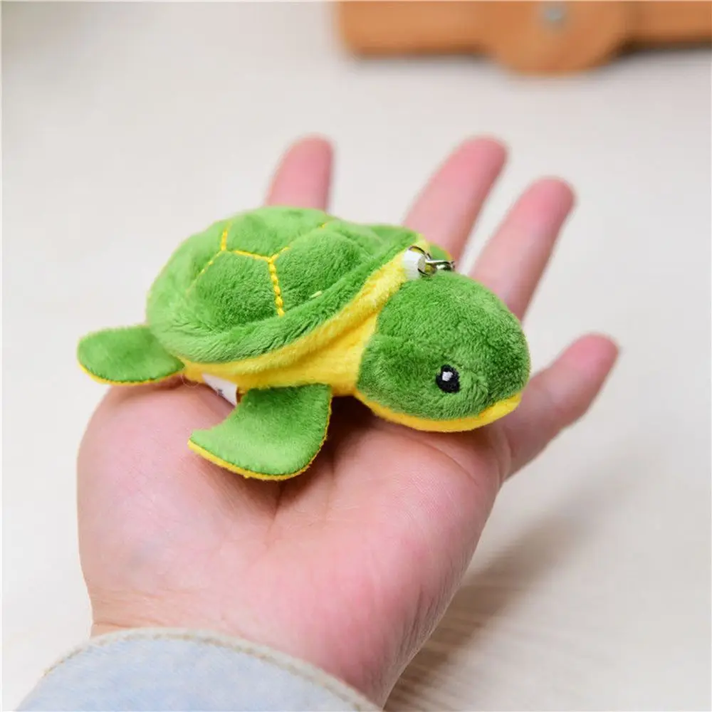 Cute Cartoon Mini Turtle Doll Keychain Pendant Girl Woman Bag Doll Plush Toy Key Ring Jewelry Small Gift