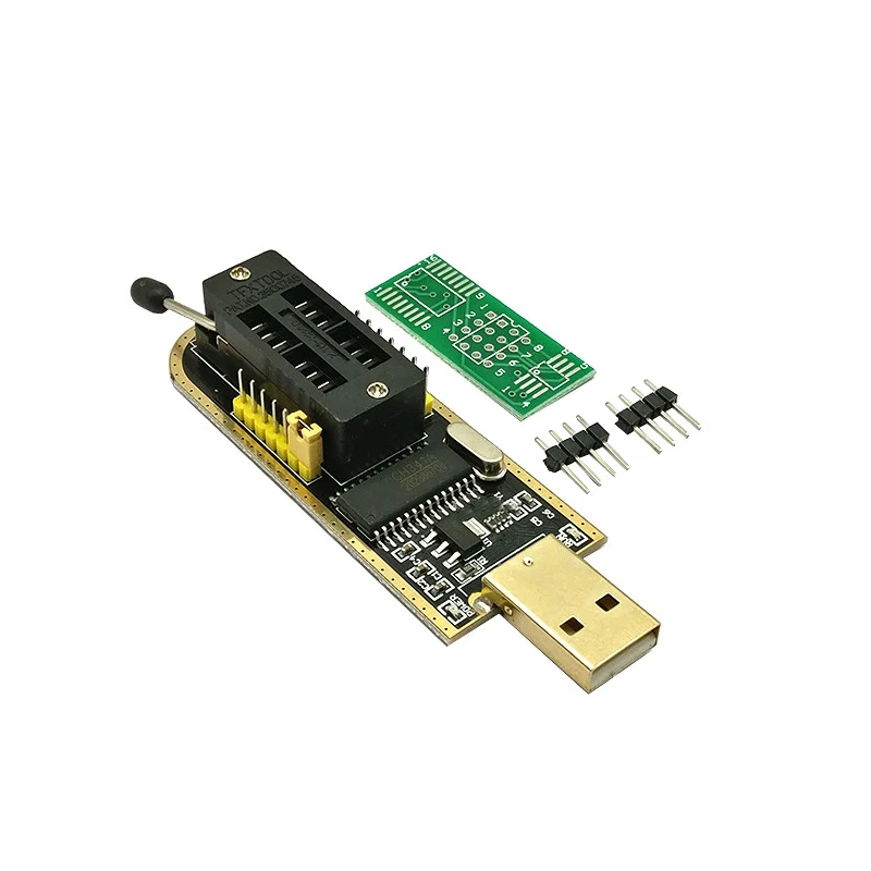 CH341A 24 25 Series EEPROM Flash BIOS USB Programmer Module + SOIC8 SOP8 Test Clip For EEPROM 93CXX / 25CXX / 24CXX