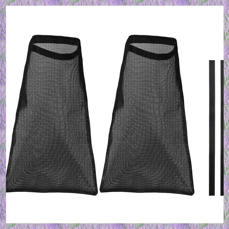 

A63K-2 Piece Dryer Vent Lint Bags Lint Traps Black Lint Dust Bag For Outdoor Dryer Vents Capturing Lint And Dust