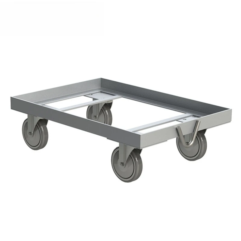 

Durable steel movable angle frame trolley with four wheels