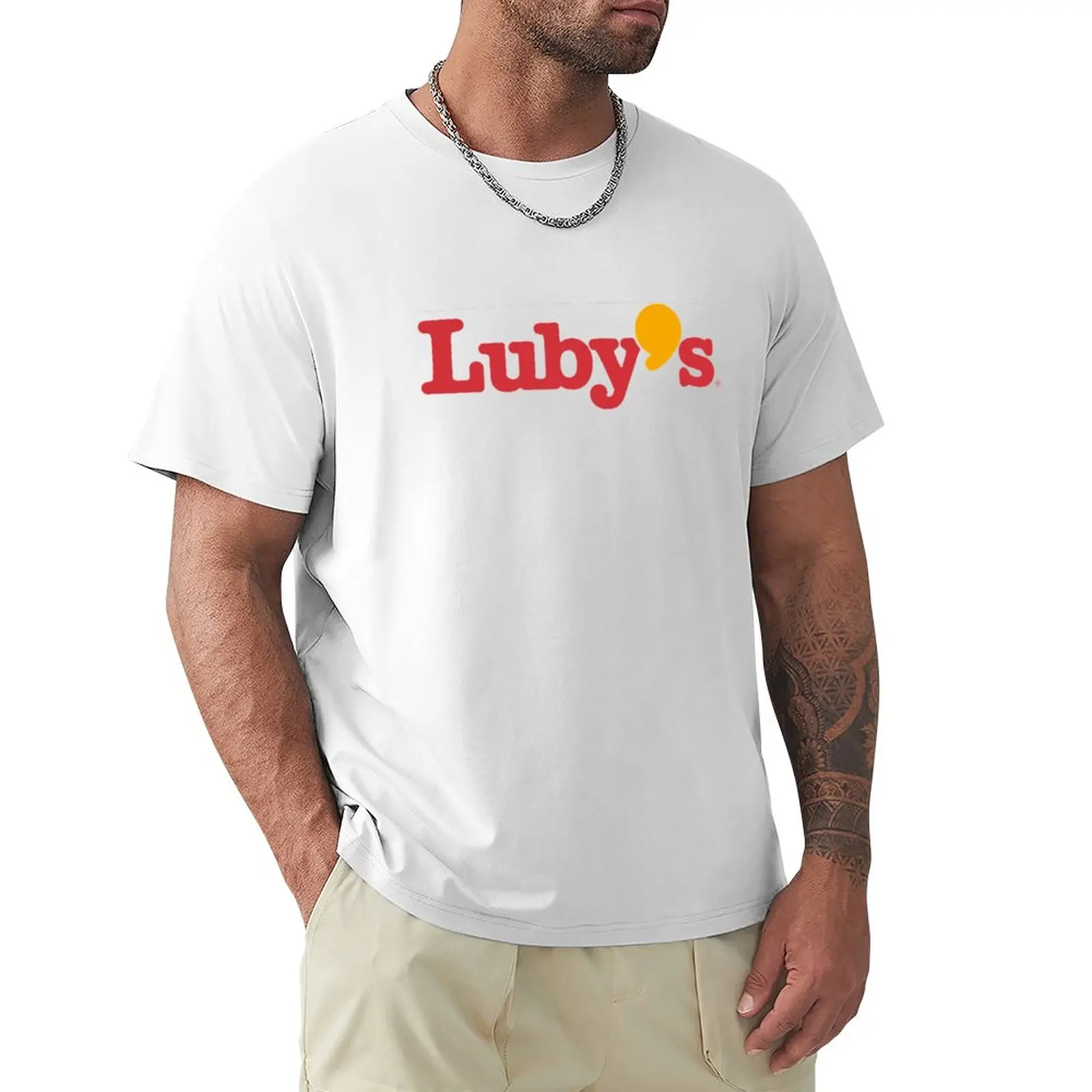 

Luby's logo T-Shirt sweat oversizeds summer tops men clothes