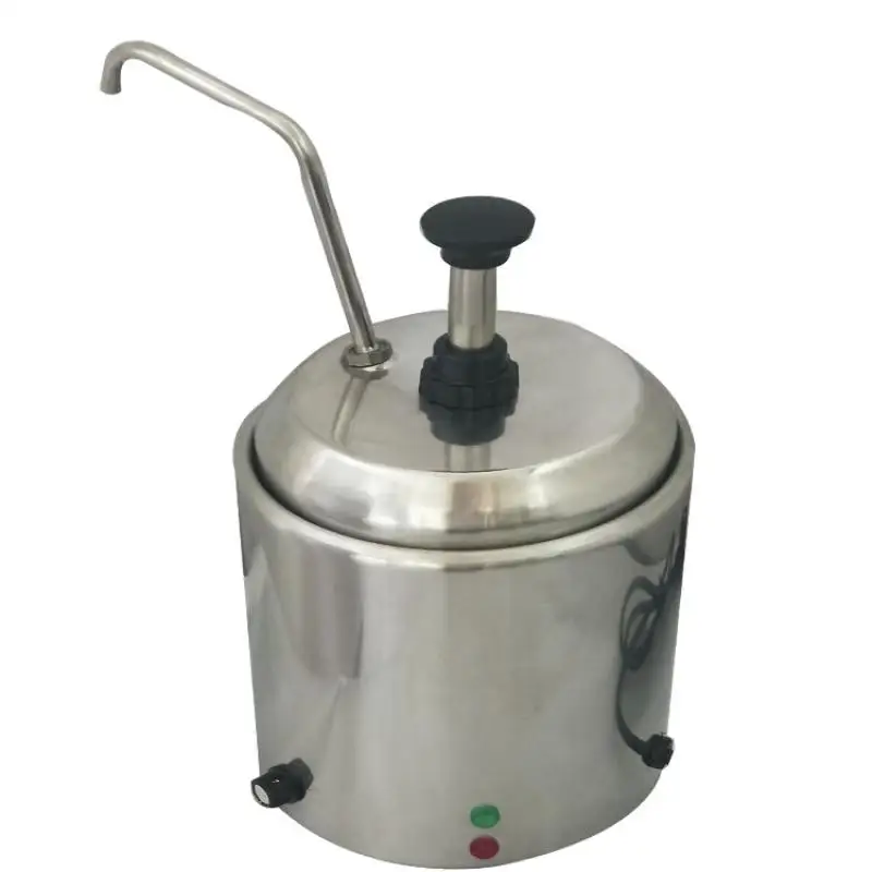 Stainless steel electric sauce pump Cheese chocolate sauce insulation bucket buffet liquid heating dispenser