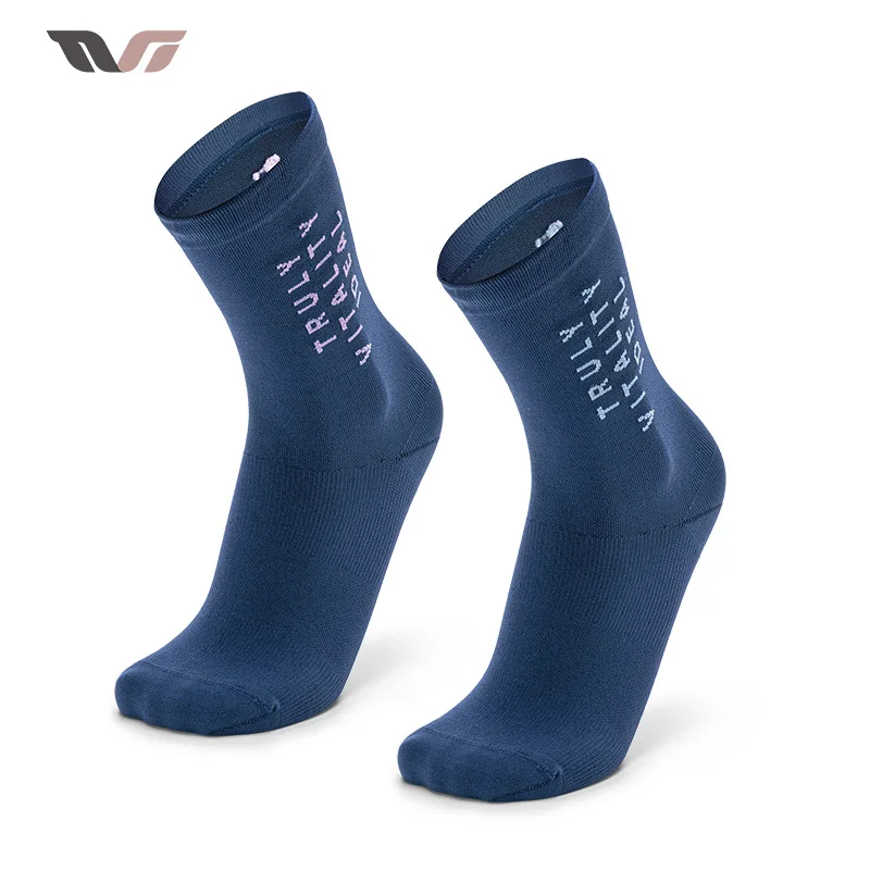 

ROCKBROS TVI Professional Female Cycling Socks Breathable Anti-bacterial Knee-high Socks Women Cycling Yoga Fitness Sports Socks