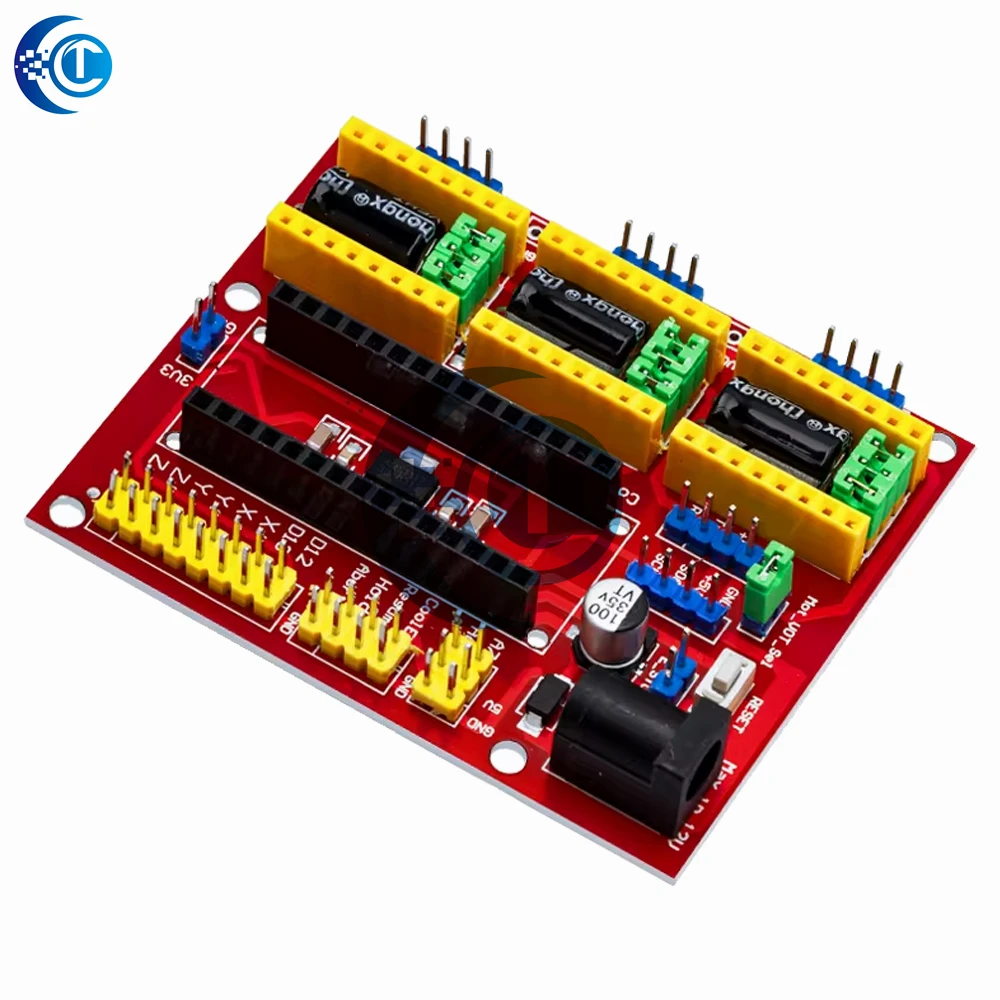 CNC Shield V3 V4 Expansion Board for Arduino, A4988 Stepper Driver for 3D Printer CNC Engraver
