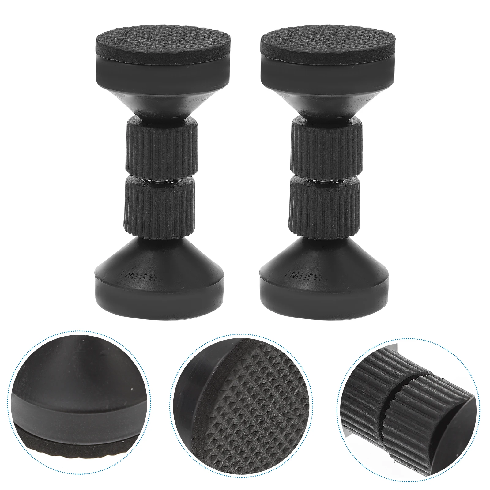 

2 Pcs Headboard Stoppers Adhesive Bed Frame Anti Shake Tool Wall Mounted Noise Reduction Furniture Protector for Bedroom Living