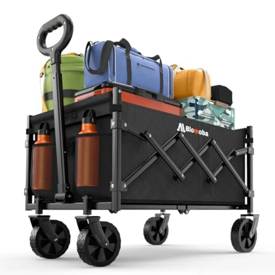 

Складная тележка для покупок с колесами для сада, кемпинга, спорта, легкая портативная универсальная тележка, грузоподъемность 220 фунтов, гибкая, для города