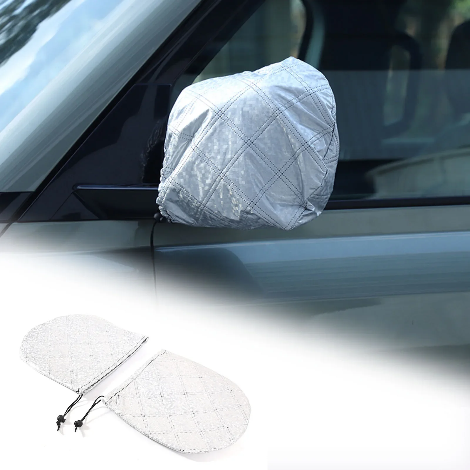 

For Land Rover Defender 2020-2023 Car Rearview Mirror Protective Cover Composite Material Frost-Proof Snow-Proof Reflector Cover