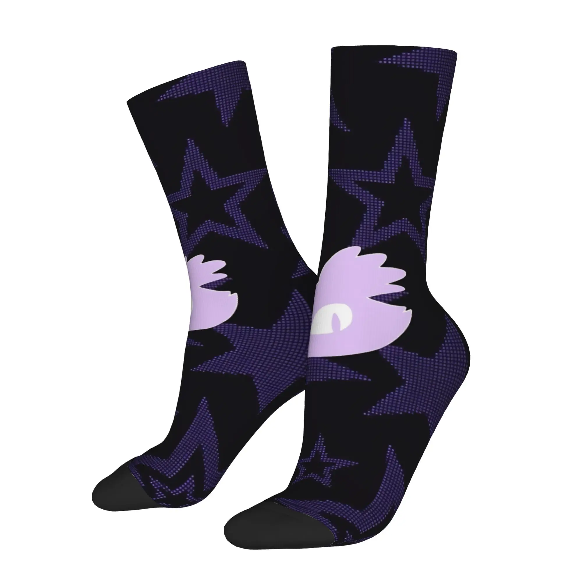 Colorful S-Shadow The Hedgehogs Skateboard Socks  Middle Tube Socks for Unisex Sweat Absorbing