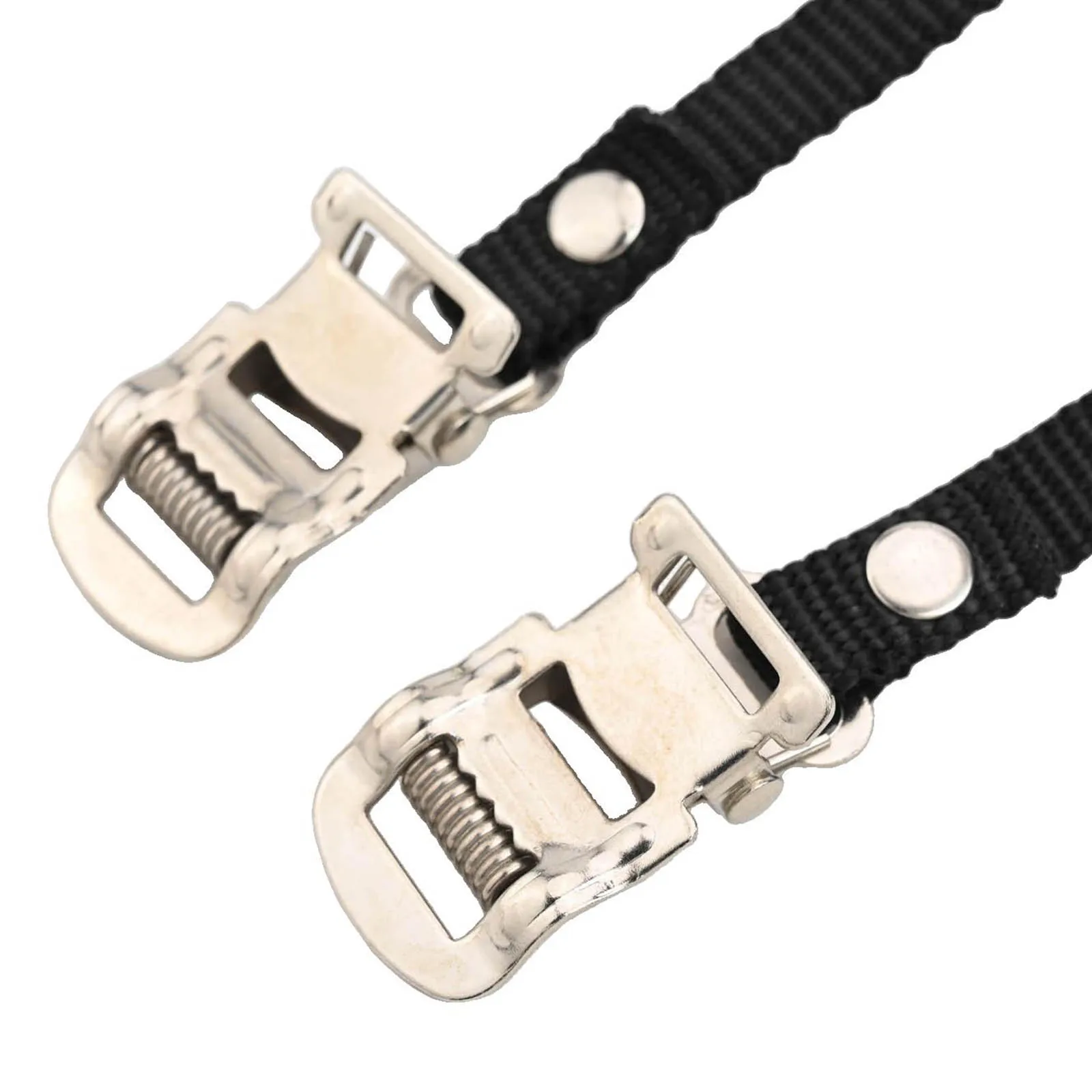 Adjustable Straps Home Gym Exercise Bike Pedal Straps Foot Pedal Straps Adjustable Metal Buckle Easy To Install 11mm Width